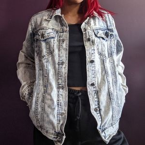 Acid Wash Denim Jacket